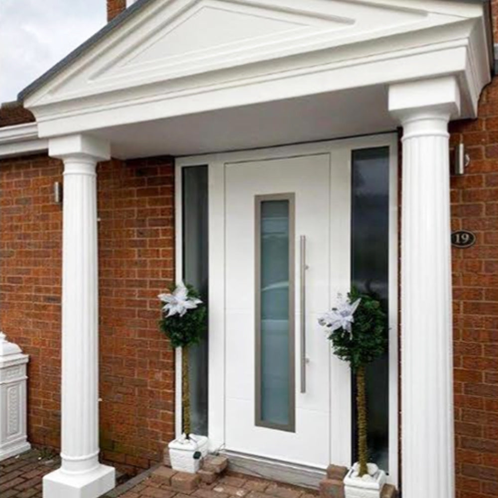 Victorian Apex Portico - Strong GRP columns and Apex soffit The Canopy Shop Victorian Apex Portico - Strong GRP columns and Apex soffit The Canopy Shop