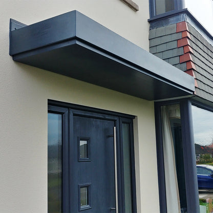 Campton Door Canopy in anthracite grey