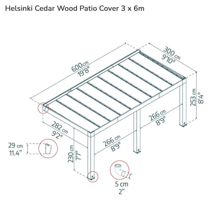 Helsinki Cedar Wood Canopy