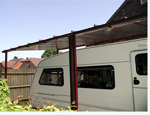klink B olie Alfabetische volgorde Caravan Carport 2.5m Projection – The Canopy Shop